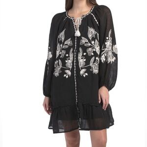 Tommy Bahama Embroidered Gauze Tunic Cover Up Dress